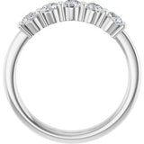Platinum 5/8 CTW Natural Diamond Anniversary Band