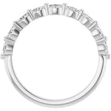 14K White 1/4 CTW Natural Diamond Anniversary Band