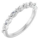 Platinum 1/3 CTW Natural Diamond Anniversary Band