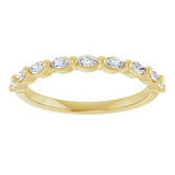14K Yellow 1/4 CTW Natural Diamond Anniversary Band