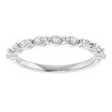 Platinum 1/4 CTW Natural Diamond Anniversary Band