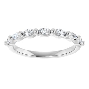 Platinum 1/3 CTW Natural Diamond Anniversary Band