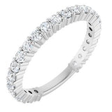 Platinum 3/4 CTW Natural Diamond Anniversary Band