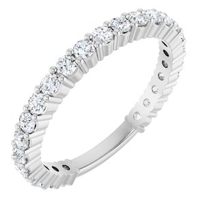 Platinum 3/4 CTW Natural Diamond Anniversary Band