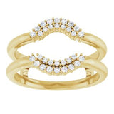 14K Yellow 1/6 CTW Natural Diamond Ring Guard