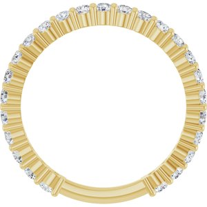 14K Yellow 3/4 CTW Natural Diamond Anniversary Band