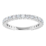Platinum 3/4 CTW Natural Diamond Anniversary Band