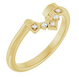 14K Yellow .03 CTW Natural Diamond Matching Band