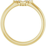 14K Yellow .03 CTW Natural Diamond Matching Band