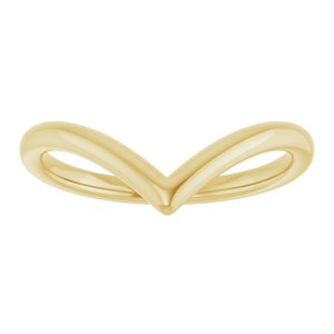 14K Yellow Contour Band