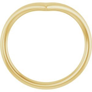14K Yellow Contour Band