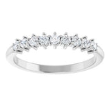 Platinum 1/4 CTW Natural Diamond Anniversary Band