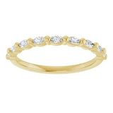 14K Yellow 1/5 CTW Natural Diamond Anniversary Band