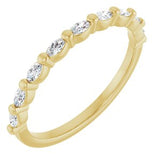 14K Yellow 1/5 CTW Natural Diamond Anniversary Band