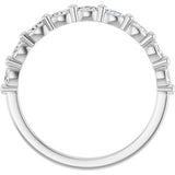 14K White 1/5 CTW Natural Diamond Anniversary Band