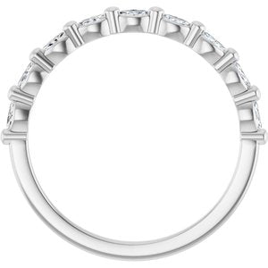 14K White 1/5 CTW Natural Diamond Anniversary Band