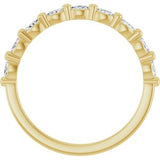 14K Yellow 1/5 CTW Natural Diamond Anniversary Band