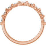14K Rose 1/5 CTW Natural Diamond Anniversary Band