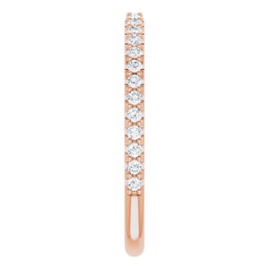 14K Rose 1/4 CTW Natural Diamond Band