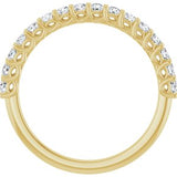 14K Yellow 1/2 CTW Natural Diamond Anniversary Band