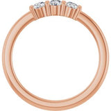 14K Rose 1/3 CTW Natural Diamond Anniversary Band