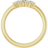 14K Yellow 1/3 CTW Natural Diamond Anniversary Band