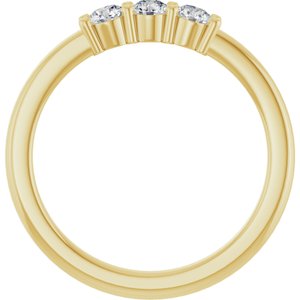 14K Yellow 1/3 CTW Natural Diamond Anniversary Band