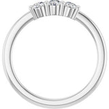Platinum 1/3 CTW Natural Diamond Anniversary Band