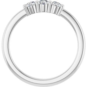 Platinum 1/3 CTW Natural Diamond Anniversary Band