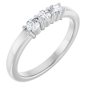 Platinum 1/3 CTW Natural Diamond Anniversary Band