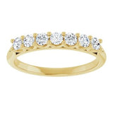 14K Yellow 3/8 CTW Natural Diamond Anniversary Band