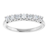 Platinum 3/8 CTW Natural Diamond Anniversary Band