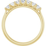 14K Yellow 3/8 CTW Natural Diamond Anniversary Band