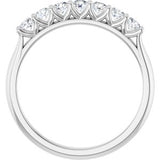 Platinum 3/8 CTW Natural Diamond Anniversary Band