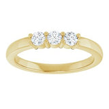 14K Yellow 1/3 CTW Natural Diamond Anniversary Band