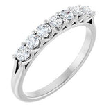 Platinum 3/8 CTW Natural Diamond Anniversary Band