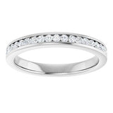 14K White 1/4 CTW Natural Diamond Anniversary Band