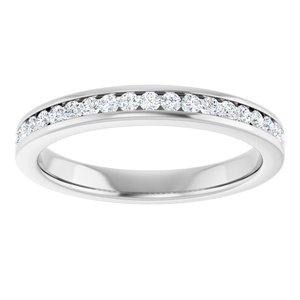 14K White 1/4 CTW Natural Diamond Anniversary Band
