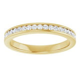 14K Yellow 1/4 CTW Natural Diamond Anniversary Band