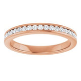 14K Rose 1/4 CTW Natural Diamond Anniversary Band
