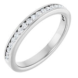 Platinum 1/4 CTW Natural Diamond Anniversary Band