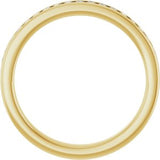 14K Yellow 1/4 CTW Natural Diamond Anniversary Band
