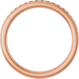 14K Rose 1/4 CTW Natural Diamond Anniversary Band