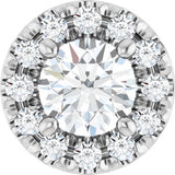 14K White 1/3 CTW Natural Diamond Pendant