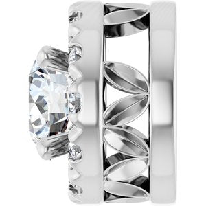 14K White 1/3 CTW Natural Diamond Pendant