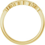 14K Yellow .03 CTW Natural Diamond Matching Band