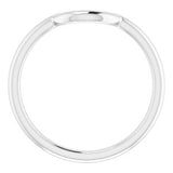 Platinum 6 mm Contour Band