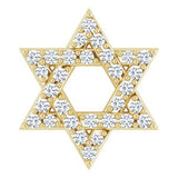 14K Yellow 1/10 CTW Natural Diamond Star of David Pendant
