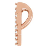 14K Rose 1/10 CTW Natural Diamond Star of David Pendant