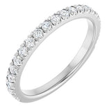 Platinum 1/3 CTW Diamond French-Set Matching Band